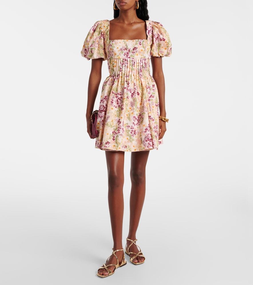 Agua by Agua Bendita Caramelo Florecer cotton minidress
