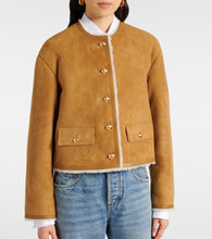 Nili Lotan Zanie shearling-lined suede jacket
