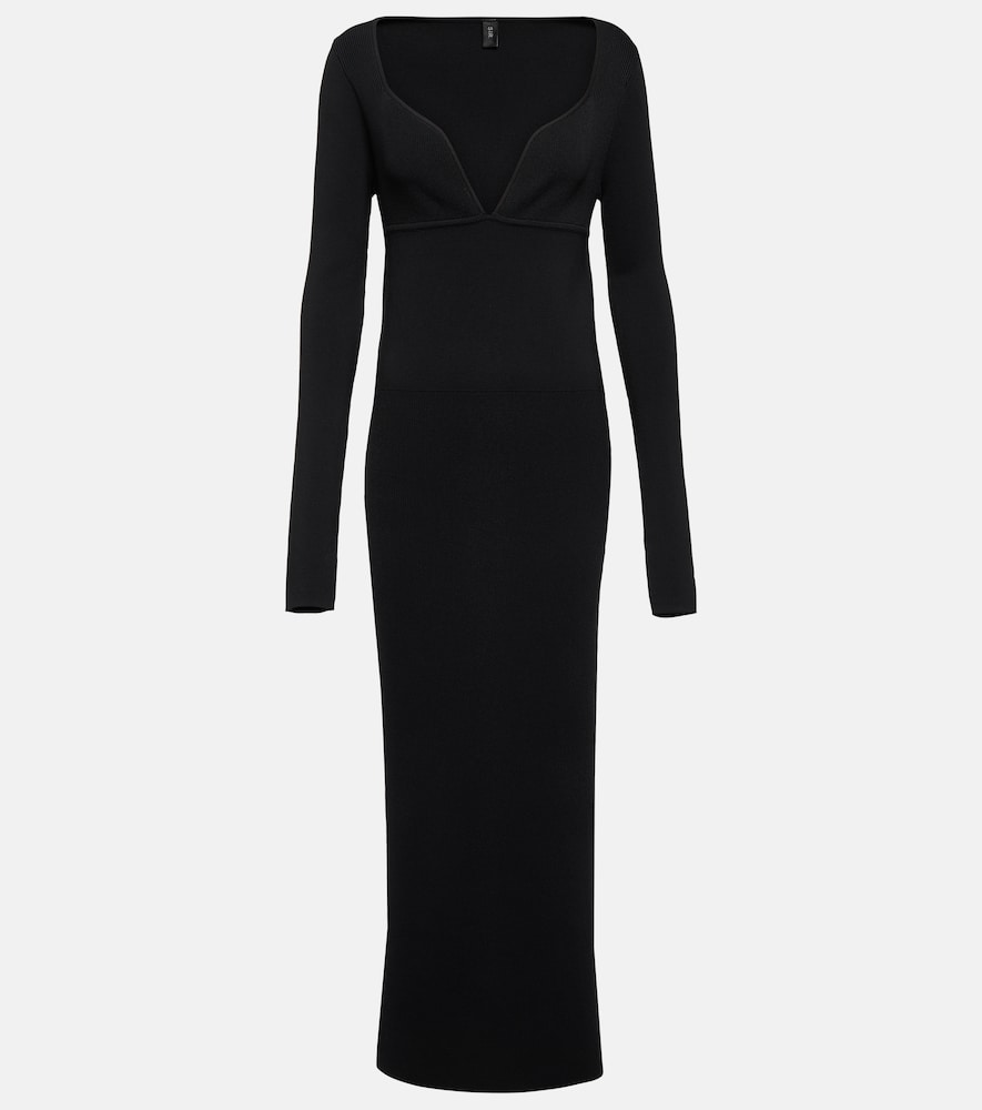 SIR Helena ribbed-knit maxi dress. SIR Helena 罗纹针织长裙