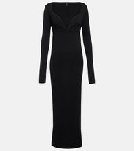 SIR Helena ribbed-knit maxi dress. SIR Helena 罗纹针织长裙