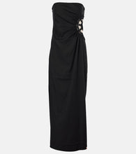 SIR Dorian embroidered linen and cotton maxi dress. SIR Dorian 刺绣亚麻棉质长裙