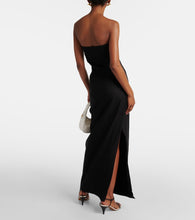 SIR Dorian embroidered linen and cotton maxi dress