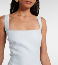 SIR Iris Tie linen minidress