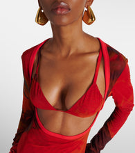 SIR Libertine printed cutout maxi dress