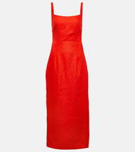 SIR Primrose ruched linen maxi dress. SIR Primrose 褶皱亚麻长裙