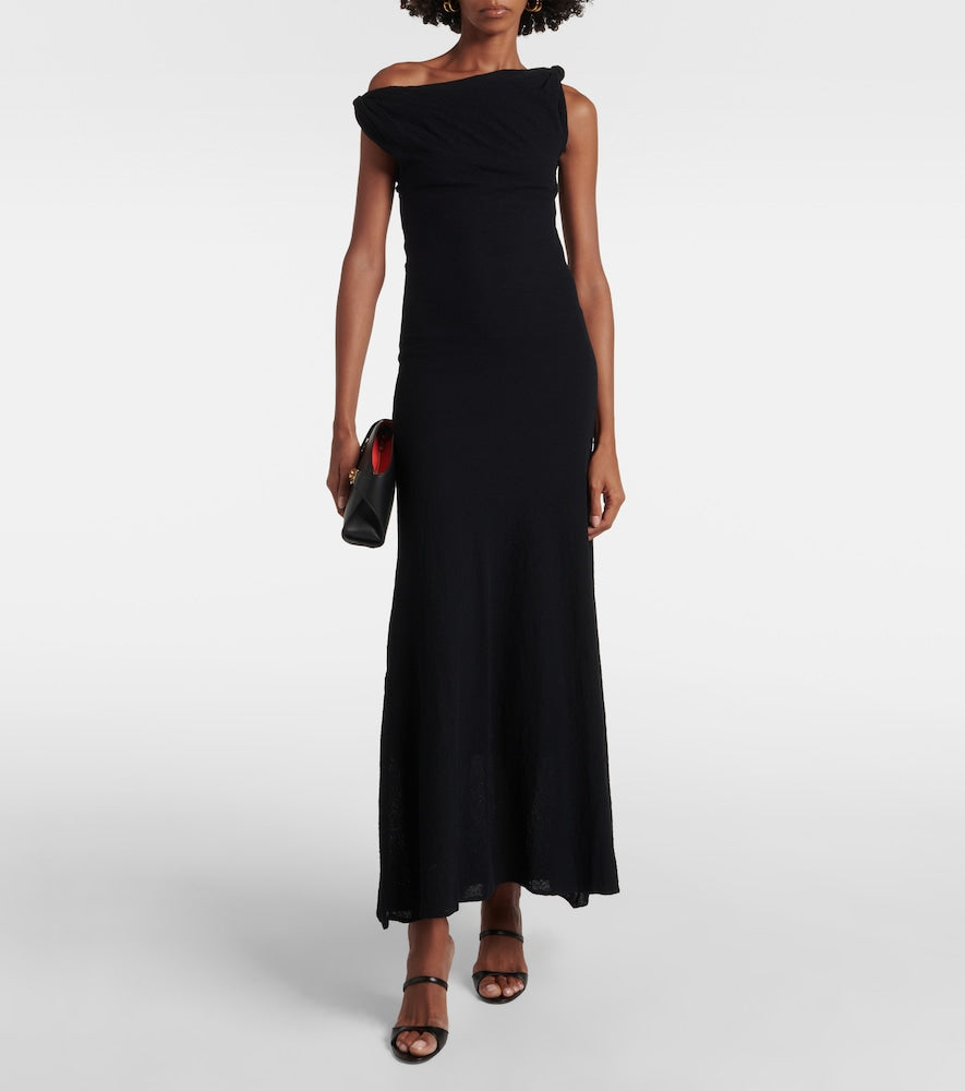 SIR Glow Twist cotton-blend midi dress