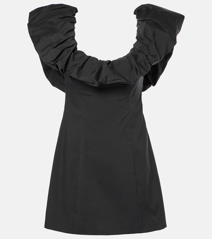 SIR Jones ruffled cotton-blend minidress. SIR Jones 荷叶边棉混纺迷你连衣裙
