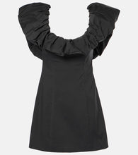 SIR Jones ruffled cotton-blend minidress. SIR Jones 荷叶边棉混纺迷你连衣裙