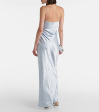 SIR Lush gathered silk slip dress