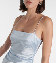 SIR Lush gathered silk slip dress