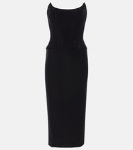 Dolce&Gabbana Velvet bustier dress. Dolce&Gabbana 天鹅绒胸衣连衣裙