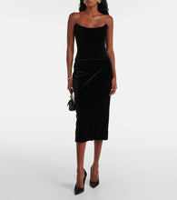 Dolce&Gabbana Velvet bustier dress