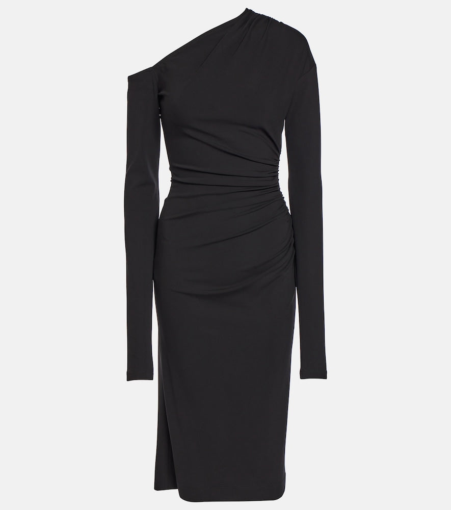 Dolce&Gabbana Draped jersey midi dress. Dolce&Gabbana 垂褶针织中长连衣裙