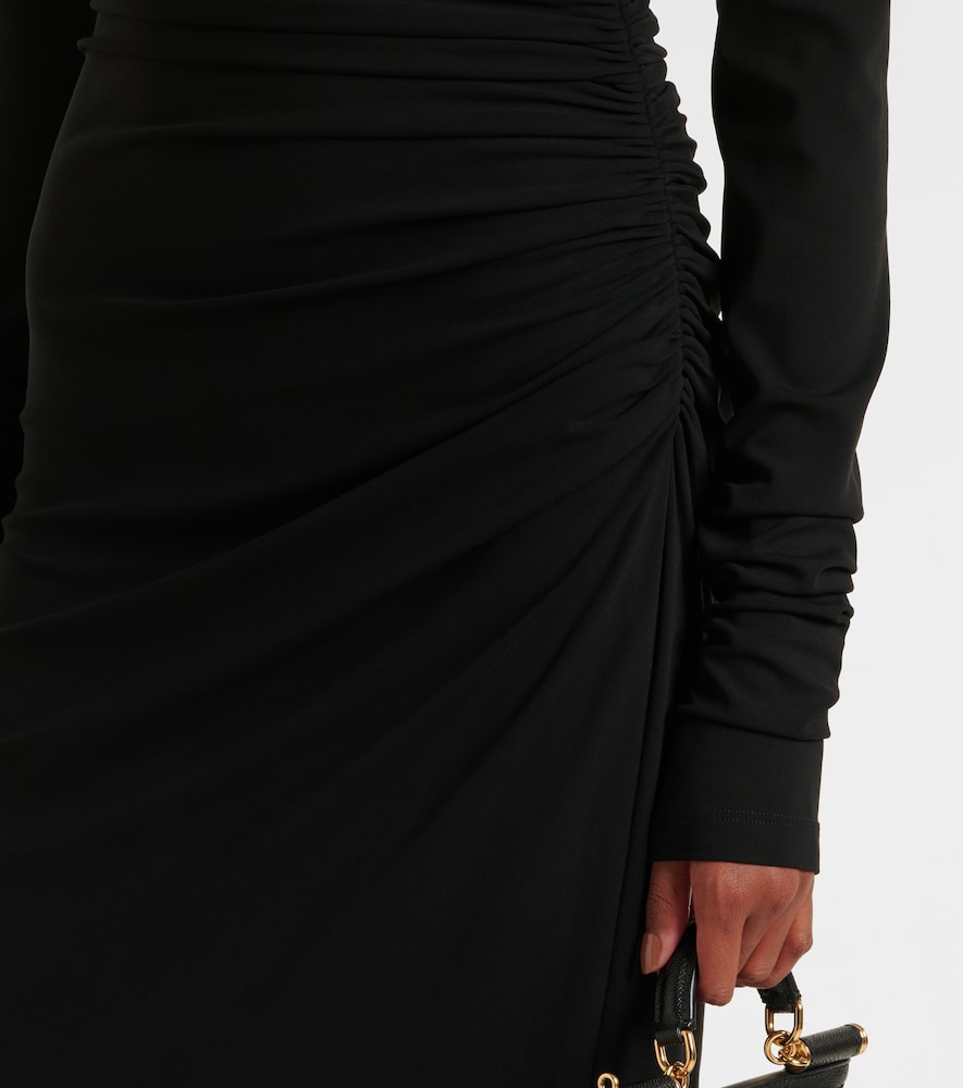 Dolce&Gabbana Draped jersey midi dress