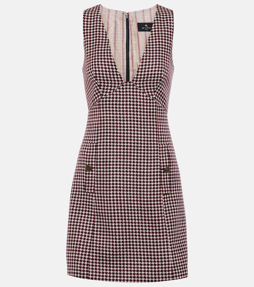 Etro Checked minidress. Etro 格纹迷你连衣裙