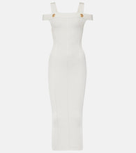 Balmain Ribbed-knit jersey midi dress. Balmain 罗纹针织中长连衣裙