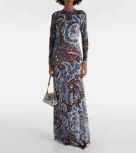 Etro Paisley  jersey maxi dress