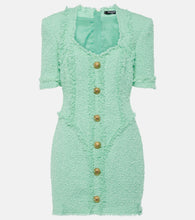 Balmain Embellished tweed minidress. Balmain 缀饰粗花呢迷你连衣裙