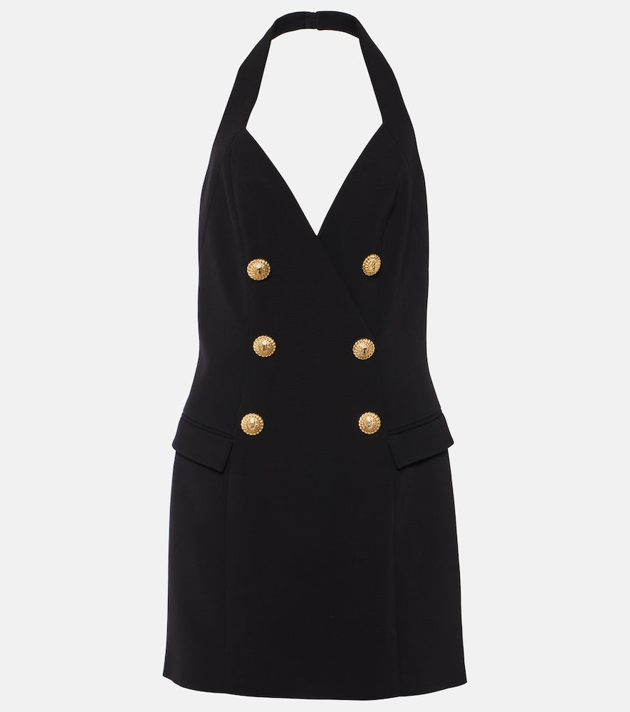 Balmain Halterneck  minidress. Balmain露背迷你连衣裙