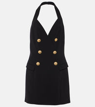Balmain Halterneck  minidress. Balmain露背迷你连衣裙