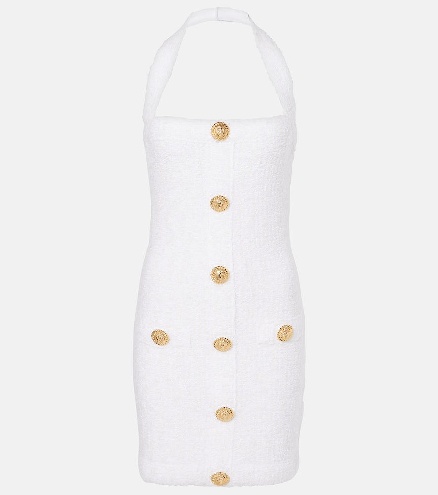 Balmain Halterneck minidress. Balmain露背迷你连衣裙