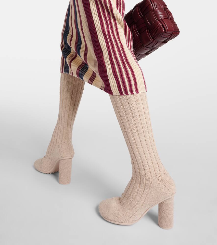 Bottega Veneta Atomic knitted knee-high sock boots