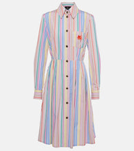 Etro Striped cotton shirt dress. Etro 条纹棉质衬衫裙