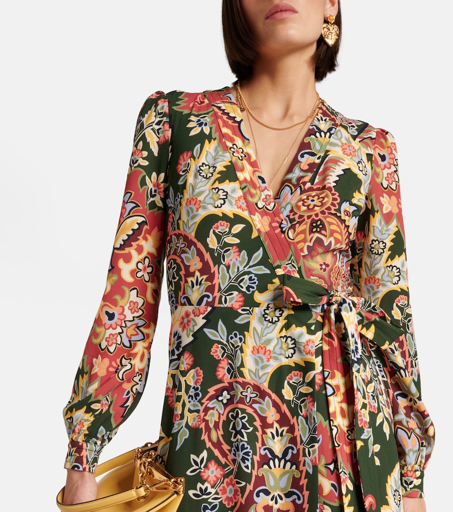 Etro Printed wrap dress