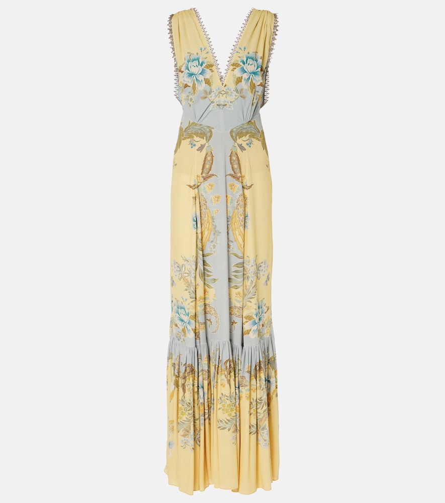 Etro Floral  de chine maxi dress. Etro 花卉超长连衣裙
