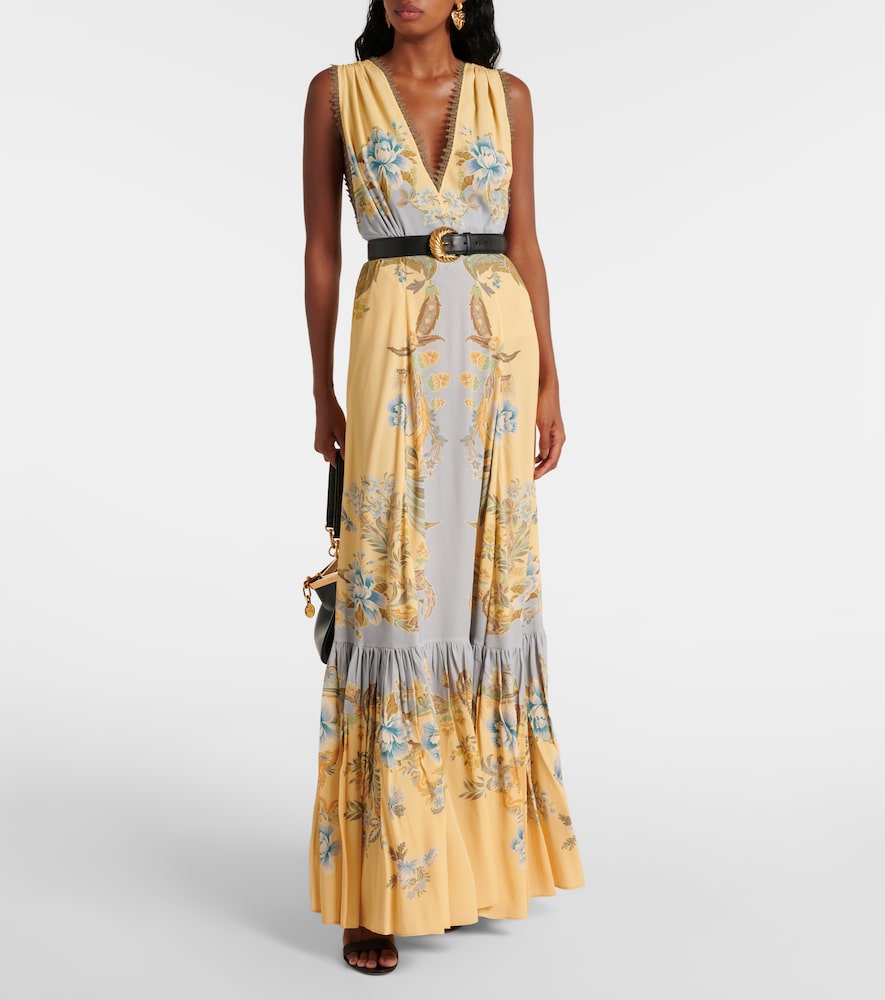 Etro Floral  de chine maxi dress