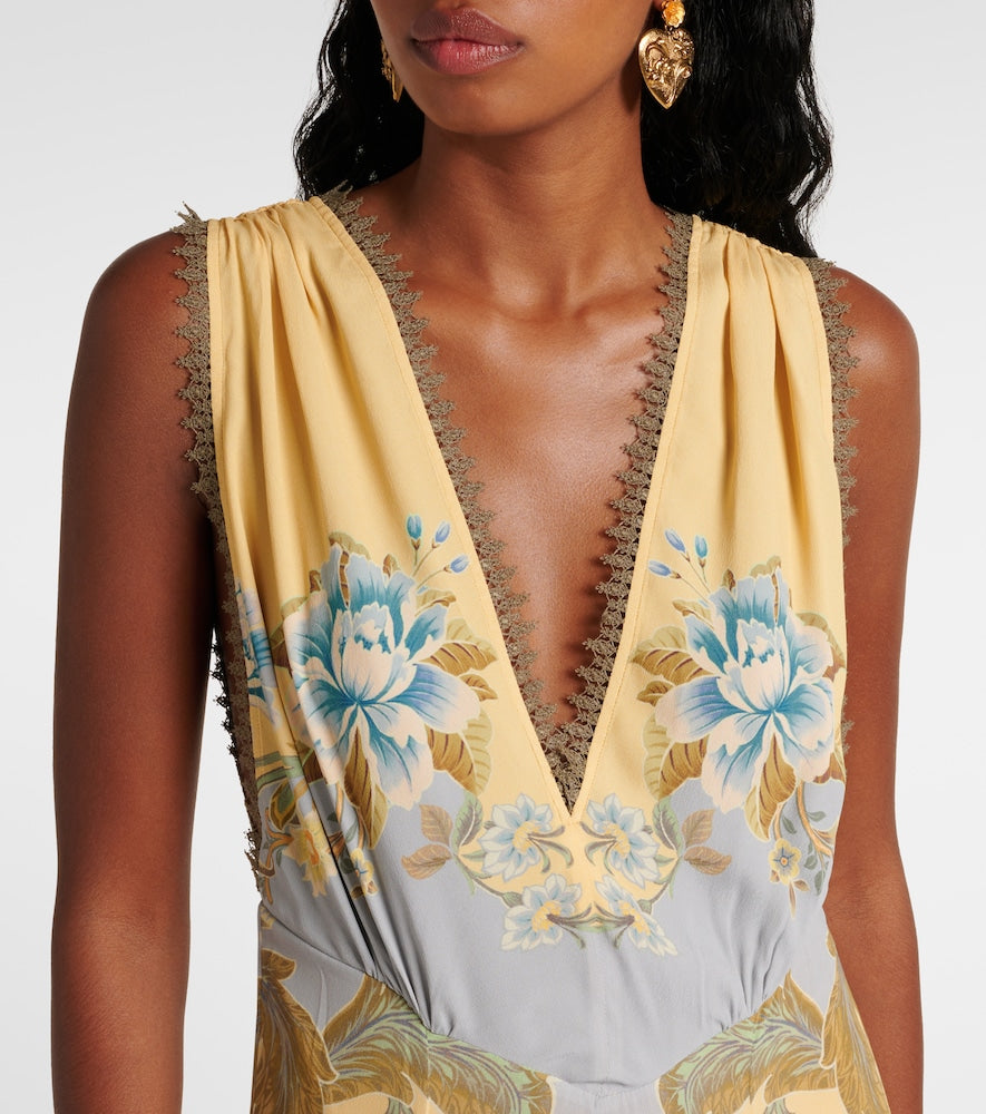 Etro Floral  de chine maxi dress