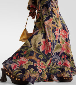 Etro Floral silk chiffon gown