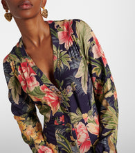 Etro Jersey and fil coup√É¬© jacquard maxi dress