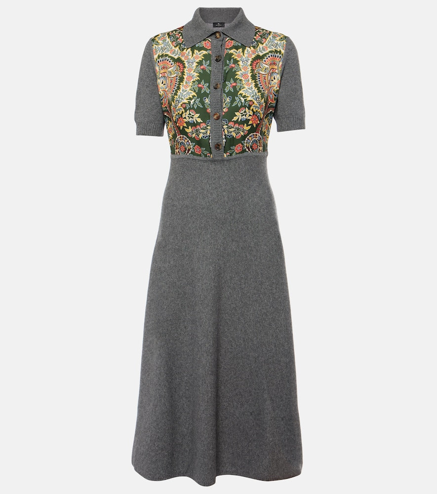 Etro Paisley silk-trimmed polo dress. Etro 佩斯利花纹真丝饰边马球裙