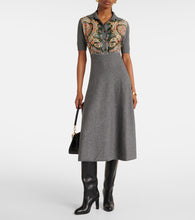 Etro Paisley silk-trimmed polo dress