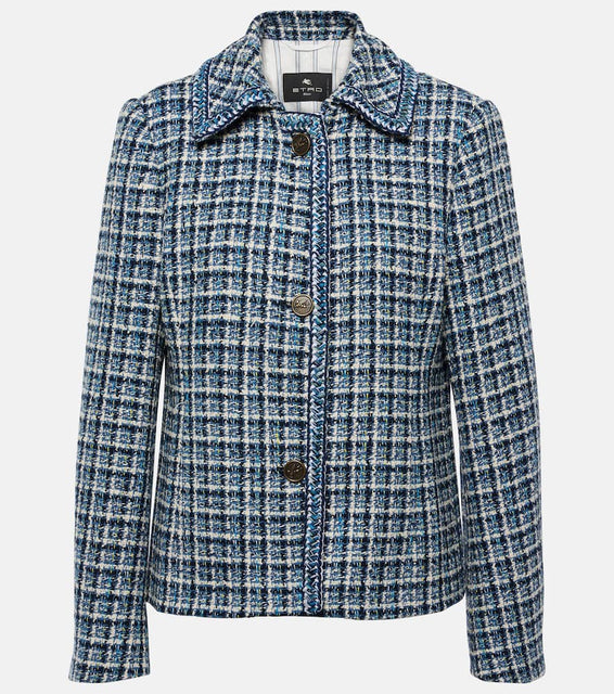 Etro Cotton-blend tweed jacket