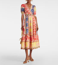Etro Printed cotton wrap dress