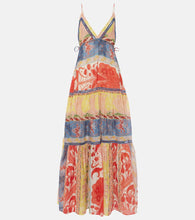 Etro Printed cotton and silk maxi dress. Etro 印花棉丝混纺长款连衣裙