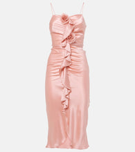 Rodarte Ruched silk  midi dress. Rodarte褶皱真丝中长连衣裙