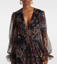 Etro Printed silk gown