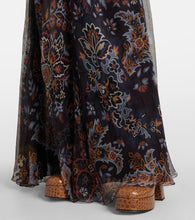 Etro Printed silk gown