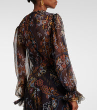 Etro Printed silk gown