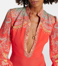 Etro Printed midi dress