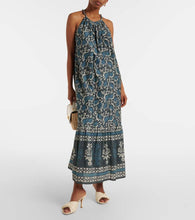 Velvet Ghita cotton and silk voile midi dress