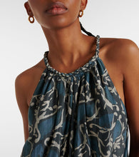 Velvet Ghita cotton and silk voile midi dress