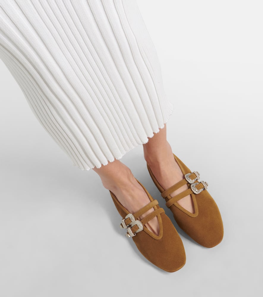 Le Monde B√É¬©ryl Claudia leather ballet flats