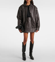 Blaze Milano Charlie leather bomber jacket