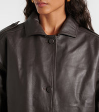 Blaze Milano Charlie leather bomber jacket