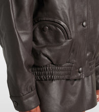Blaze Milano Charlie leather bomber jacket