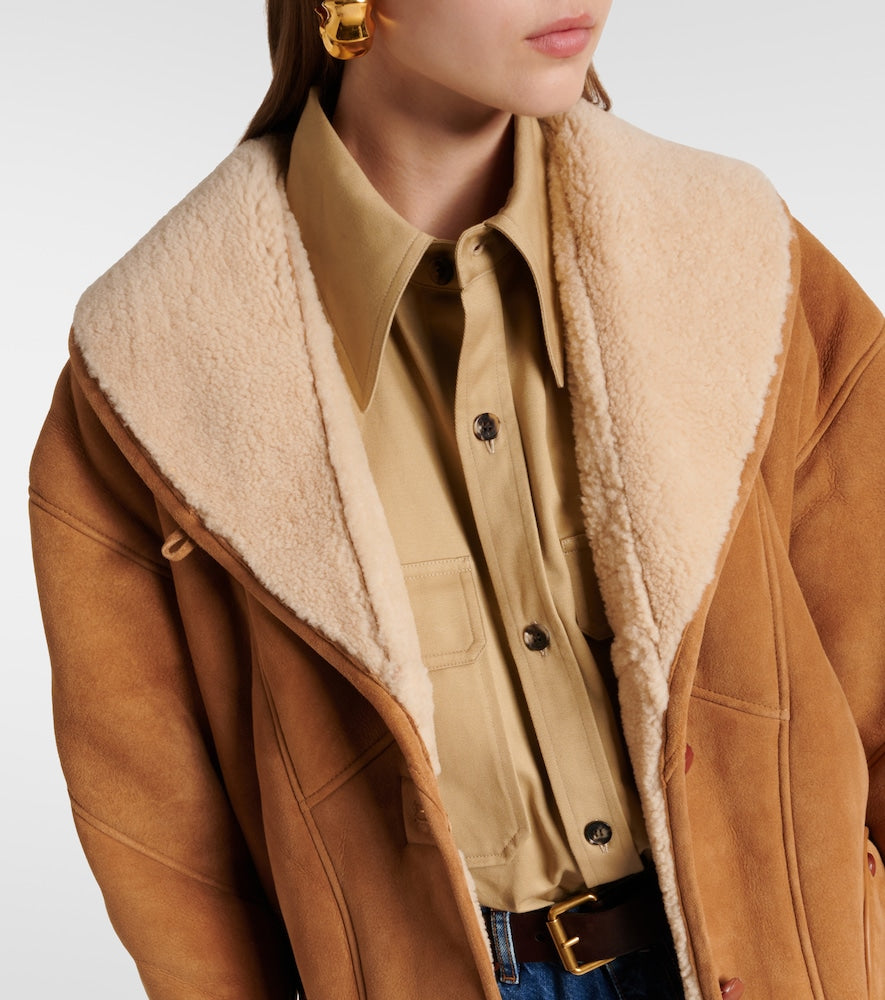 Blaze Milano Tatoosh shearling-lined suede jacket